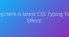 22+ CSS Typing Text Effects