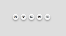 45+ CSS Social Share Buttons